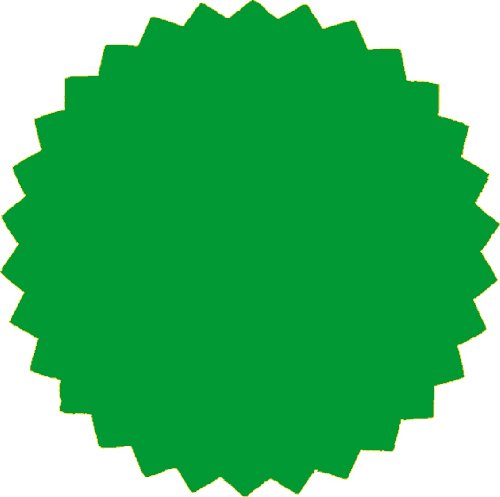 2 Inch Blank Embosser Seals - Green (300 Pack)