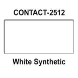 200,000 Contact 2512 compatible White General Purpose Labels for Contact 25-8, Contact 25-9 Price Guns. Full Case + 20 ink rollers. WITH Security Cuts.