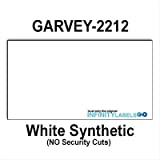 220,000 Garvey 2212 Compatible White General Purpose Labels for G-Series 22-6, G-Series 22-7, G-Series 22-8 Price Guns. Full Case + 20 Ink Rollers. NO Security cuts.