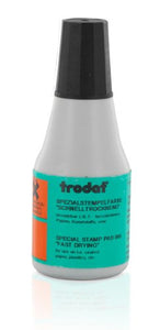 Trodat Quick Drying Ink, 2/3 oz. bottle, Black