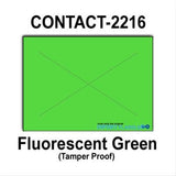 180,000 Contact 2216 (Special Packaging) Fluorescent Green General Purpose Labels to fit the Contact 22-66, Contact 22-77, Contact 22-88 Price Guns. Full Case + includes 20 ink rollers.