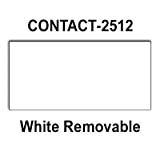 200,000 Contact 2512 compatible White Removable Labels to fit the Contact 25-8, Contact 25-9 Price Guns. Full Case + includes 20 ink rollers.