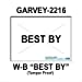 180,000 Garvey 2216 compatible"BEST BY" White General Purpose Labels for G-Series 22-66, G-Series 22-77, G-Series 22-88 Price Guns. Full Case + 20 ink rollers. WITH Security Cuts.