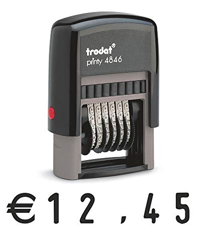 Trodat Printy 4846 Self-Inking 6 Band Number Stamp