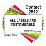 200,000 Contact 2512 compatible White Hi-Tack Labels for Contact 25-8, Contact 25-9 Price Guns. Full Case + 20 ink rollers. WITH Security Cuts.