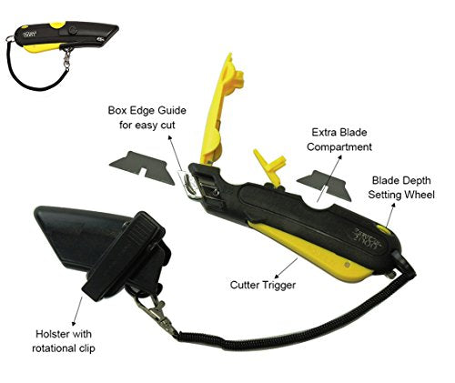 Modern Box Cutter for Food Industry with Stainless Steel Blades - High Productivity and Unique Features with 100% guaranttee (1000 Series, Blue)