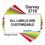 80,000 Garvey Compatible 3719 Fluorescent Orange General Purpose Labels to fit the G-Series 37-12/12, G-Series 37-6P, G-Series 37-7P Price Guns. Full Case.