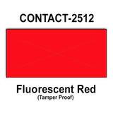 200,000 Contact 2512 compatible Fluorescent Red General Purpose Labels for Contact 25-8, Contact 25-9 Price Guns. Full Case + 20 ink rollers. WITH Security Cuts.